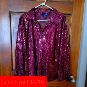 Plus Size Women's Top Sequins